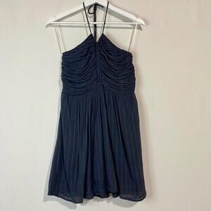 American Eagle Outfitters Women’s Ruched Mini Dress Mini Dress Blue Size S NWT